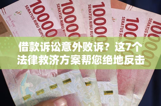 北京借款诉讼意外败诉？这7个法律救济方案帮您绝地反击！
