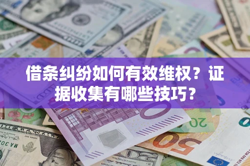 北京借条纠纷如何有效维权？证据收集有哪些技巧？