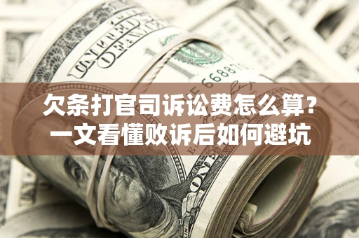 北京欠条打官司诉讼费怎么算？一文看懂败诉后如何避坑