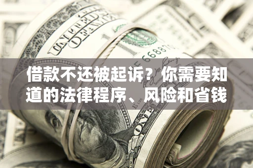 北京借款不还被起诉？你需要知道的法律程序、风险和省钱技巧